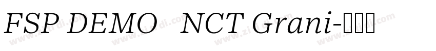 FSP DEMO   NCT Grani字体转换